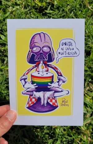 Postal Darth Vader LGBTIQ+ (10x15)