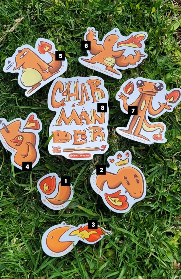 charmander-completo Sticker Charmander