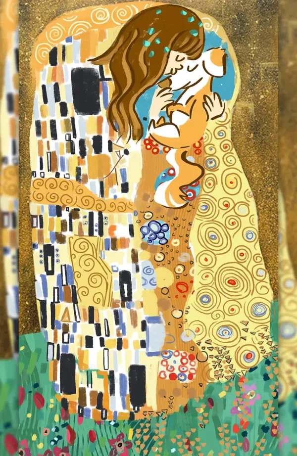 el-beso-klimt Poster de Serie / Pelis / Obra de Arte Digital (HD)