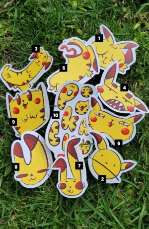 pikachu-completo Sticker Pikachu